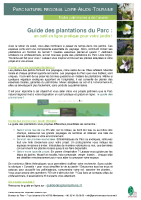 PNR Guide des plantations